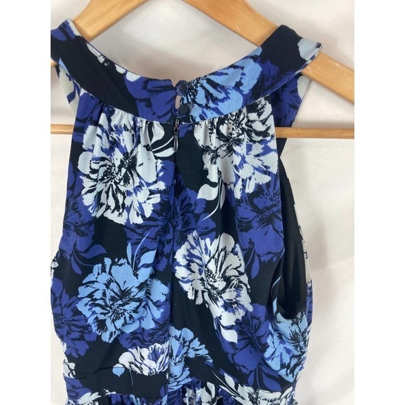 Banana Republic Floral Print High Neck Dress Size 0 - Picture 3 of 4